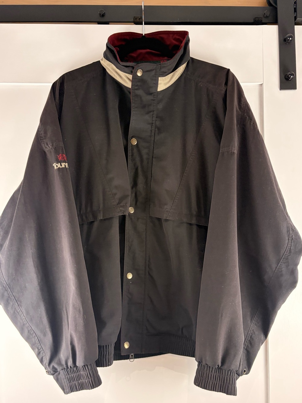 Vintage 90s Tourney Gore-Tex Waterproof Jacket Men’s Large Black Rain Shell